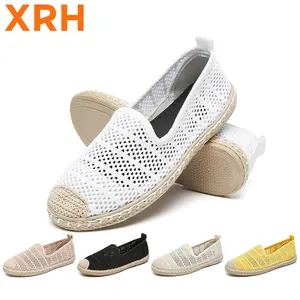 XRH Wholesale Summer Hand Made Espadrilles Shoes For Women Fashion Canvas Shoes