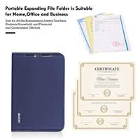 Carpeta de archivos de expansión de tamaño A4 de 13 bolsillos con nuevo material de fibra de vidrio recubierto de silicona
