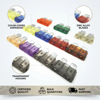 Fusible Automotriz Certificado de 32V, ATO/ATC/ATM, Alta Capacidad de Ruptura, de Nylon, con Indicador/Sin Indicador, de Acción Lenta/Rápida