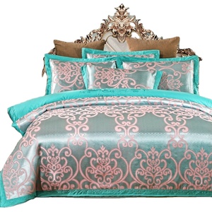 Raso Jacquard copripiumino lenzuolo 1.5/1.8/2.0m singolo doppio quattro pezzi <span class=keywords><strong>Set</strong></span> biancheria da letto/biancheria da letto - Product Image 1