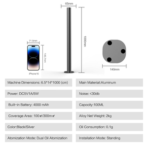 Diffuseur <span class=keywords><strong>d</strong></span>'huiles essentielles de luxe Lbueron 2026, 4000 mAh, diffuseur <span class=keywords><strong>d</strong></span>'arômes électrique intelligent USB pour la <span class=keywords><strong>maison</strong></span>/l'hôtel - Product Image 3