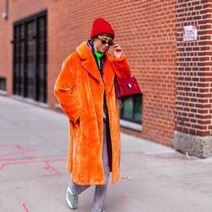 <span class=keywords><strong>Manteau</strong></span> long élégant et ajusté pour <span class=keywords><strong>femme</strong></span> en fausse fourrure de vison, idéal pour l'automne et l'hiver, pour le commerce transfrontalier - Product Image 3