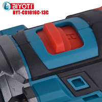 Perceuse à percussion sans fil au lithium BIYOTI 13 mm, perceuse électrique sans balais portable 21 V, ensemble d'outils de perceuse à main