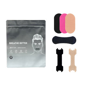 EONBON Cinta bucal antirronquidos al por mayor, tiras de algodón coloridas para dormir, cinta bucal de colores para respirar por la boca - Product Image 1