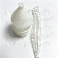 Kit de Prueba de Contenido de Arena con Estuche Portátil - Determinador de Contenido de Arena en Fluidos de Perforación de 0-20%, Estándar API