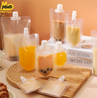 Miaowadi En stock – Pochettes à bec verseur transparentes en nylon épais de qualité alimentaire, résistantes aux fuites et jetables