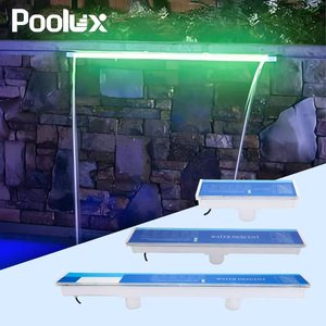 Cascade en acrylique LED, <span class=keywords><strong>prix</strong></span> de gros, en stock, pour <span class=keywords><strong>piscine</strong></span> moderne, paysage, cascade en cascade transparente - Product Image 1