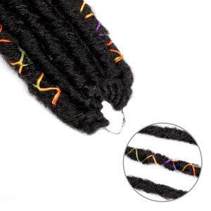 Luna locs <span class=keywords><strong>prix</strong></span> de gros 18 pouces bae locs <span class=keywords><strong>dreadlocks</strong></span> fibre basse température de qualité supérieure LUNA locs extensions de cheveux <span class=keywords><strong>synthétiques</strong></span> au crochet - Product Image 4