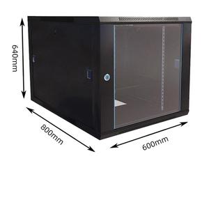 Gabinete de red 4U OEM 9U 5U <span class=keywords><strong>7U</strong></span> 2U 12U Armarios de caja de metal 15U Estante de pared Servidor interior negro para centro de datos - Product Image 3
