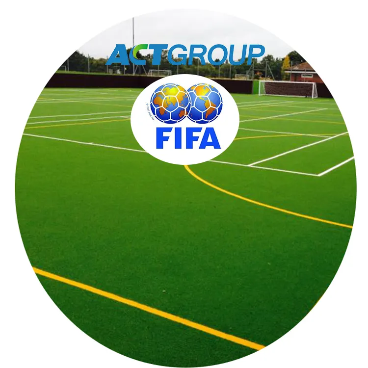 सिंथेटिक टर्फ फुटबॉल कृत्रिम घास के लिए 50mm टर्फ फुटबॉल कृत्रिम मैदान खेल फर्श