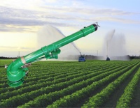 Aspersor de Cañón de Lluvia Grande de 85M con Certificación CE Titans, Accionamiento de Engranajes de 360° para Sistemas de Riego de Jardines, Viveros y Granjas