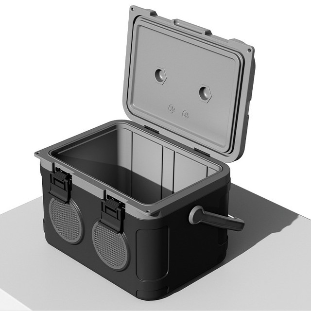 LIHENG Trolley With Wheels Wireless Bluetooth Outdoor Speaker Model Warm Box  Car Camping Hot and Cold Food Cooler