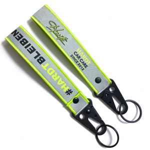 Wholesale Custom Wrist Strap Short Lanyard Outdoor Climbing Buckle Safe Keychain Lanyards Clip Jacquard Woven Keychains - Product Image 3