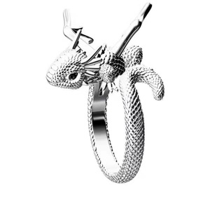 Anillo Ajustable 3D Estéreo de Dragón Bebé, Estilo Retro Punk Gótico, Joyería de Moda, Regalo para Hombres y Mujeres, Venta al por Mayor - Product Image 5