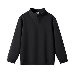 High Quality Stand up Collar Half Zipper Long Sleeved Tactical Hoodie Pullover Sports Training Custom Printing Men's Sweatshirts - Product Image 2