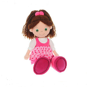 Hot Selling Fashion Soft Baby Cloth <strong>Doll</strong> with Pink Dress - Product Image 2