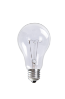 Ampoule miniature incandescente électrostatique transparente E27 B22 220v 110v A55 A60 100w
