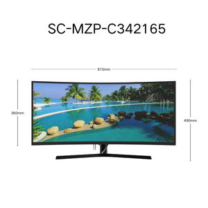 شاشة جديدة 34 بوصة شاشة كمبيوتر لعبة Esports بلا حدود 4k شاشات ألعاب عالية الوضوح منحنية عريضة جدا hz IPS 1Ms - Product Image 4