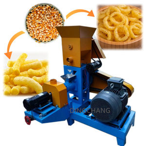 Máquina para hacer hojaldre de grano de grado industrial Rizos de maíz inflado Kurkur Máquina de extrusión de aperitivos de maíz Máquina para hacer hojaldre de maíz - Product Image 5