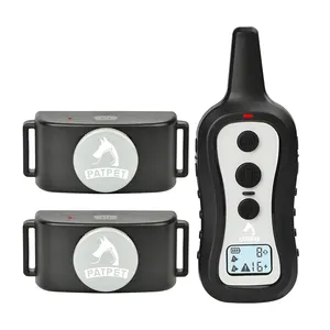 100% Waterproof Rechargeable Shock Collar For Medium Large Dog Training Collar with 1000ft Remote for 2 or 3 Two Dogs Waterproof