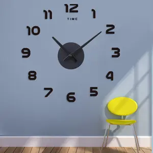 27Inch New Arrival Mirror Sticker Diy Living Room Decor 3d Big Wall Clock Modern Design Quartz Clocks