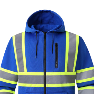 Sweat-shirts de sécurité sur mesure de qualité supérieure pour vêtements de travail, fabrication OEM, design personnalisé, sweat-shirt réfléchissant haute visibilité - Product Image 4