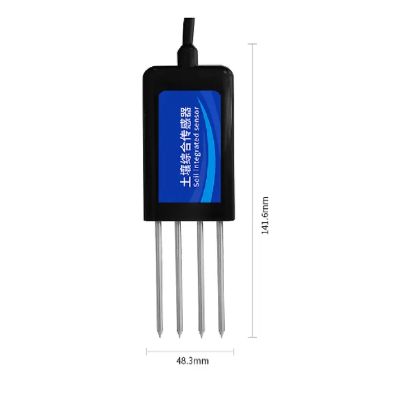 Suelo NPK EC conductividad temperatura humedad PH Sensor 7 en 1 Digital suelo PH sonda medidor probador