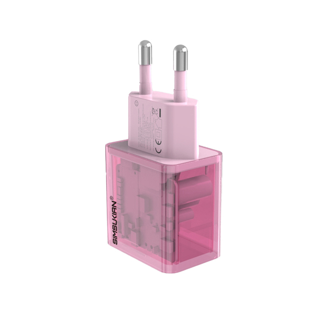 High Quality 35W PD Fast Charger Transparent Brazil EU Plug GaN Materials OTP for iPhone 16 Pro Max Laptop Power Supply Anker