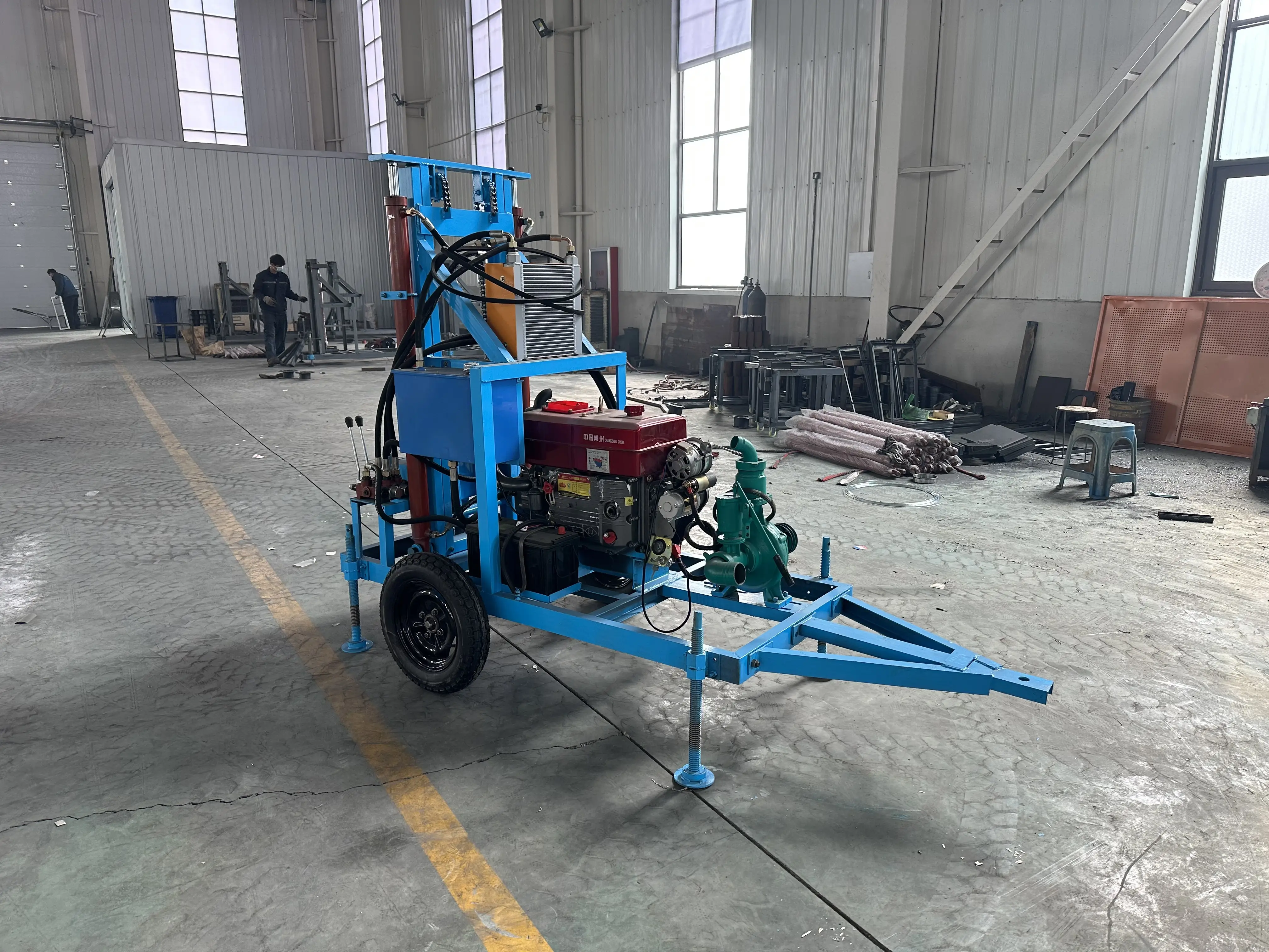 200m 300m 350m 600 Meters Steel Crawler Mounted Rotary Water Well Drilling Rig Machine/Mine Drilling Rig