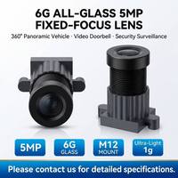 Objectif de surveillance de sonnette 12 mm 1/2/7'', objectif de caméra de sécurité pour maison intelligente, fabricant chinois d'objectifs optiques