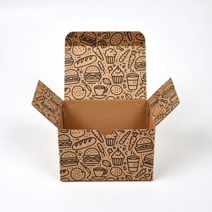 กล่องกระดาษคราฟท์แบบมีฐานตะขอ ผลิตตามสั่ง ย่อยสลายได้ เป็นมิตรต่อสิ่งแวดล้อม สำหรับอาหาร <span class=keywords><strong>ซูชิ</strong></span> อาหารเด็ก ขนม ลูกอม พร้อมพิมพ์ลายนูน - Product Image 2