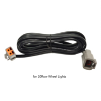 Cables de Extensión de 150 cm y 300 cm, 2 Pines, 3 Pines, 4 Pines, 5 Pines, para Luces de Roca y Luces de Ruedas, Impermeables, con Protección de Tapa de Polvo de Silicona