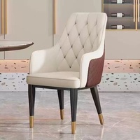 Chaises de salle à manger de luxe, chaise de café, chaise de restaurant, chaise de salle à manger avec dossier et accoudoirs, chaise d'hôtel, chaise pour salle à manger