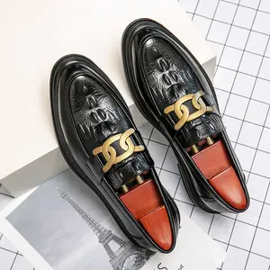 Zapatos de vestir de <span class=keywords><strong>hombre</strong></span> de alta calidad de estilo lujoso de salida de fábrica zapatos de oficina sin cordones de cuero Oxford para <span class=keywords><strong>hombre</strong></span> - Product Image 1
