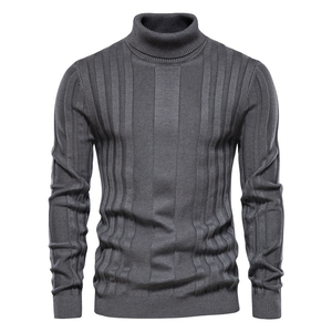 Maglione a Collo Alto da <span class=keywords><strong>Uomo</strong></span> Moda Autunno Inverno, Tinta Unita, Maglioni Lavorati a Maglia Basici per <span class=keywords><strong>Uomo</strong></span> - Product Image 5