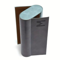 Étui de rangement pour lunettes de vue et de soleil en cuir PU de qualité supérieure avec logo personnalisé, double couche, anti-écrasement, grande capacité