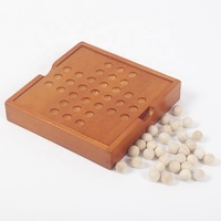 Jeu de société Solitaire en bois marbre Portable FAMA FSC SA8000 CTPAT SEDEX BSCI Audit social cible
