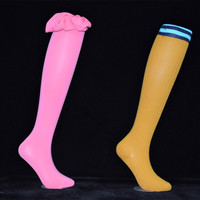 Mannequin de jambe longue et épaisse avec chaussette magnétique pour l'affichage de chaussettes longues et de chaussettes de sport