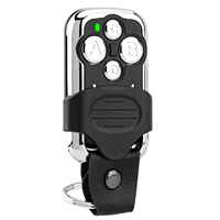 Control Remoto Inalámbrico Universal de Metal con Código de Aprendizaje de 315/433MHz, 4 Botones, para Abrir Puertas de Garaje y Barreras Eléctricas