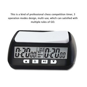 Relógio De Xadrez Profissional Electronic Board Game Competição Hour Meter Compact Count up Down Timer - Product Image 2