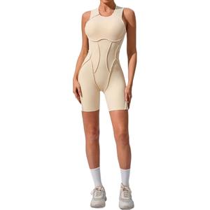 GCWAVE Combinaison moulante à coutures tridimensionnelles sport fitness beau dos extérieur combinaison une pièce combinaison de yoga - Product Image 5