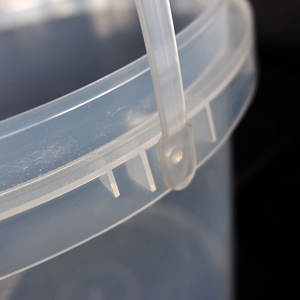 छोटे दौर 1L स्पष्ट प्लास्टिक की बाल्टी के साथ प्लास्टिक संभाल - Product Image 5