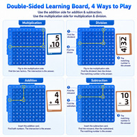 Cartes flash de mathématiques avec tableau de multiplication, addition, soustraction, division, jouet éducatif pour enfants