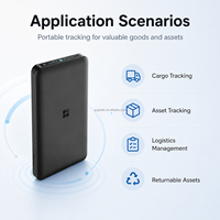 Traceur d'actifs GPS 4G LTE W20, dispositif de suivi de fret portable avec capteur de température et d'humidité Bluetooth