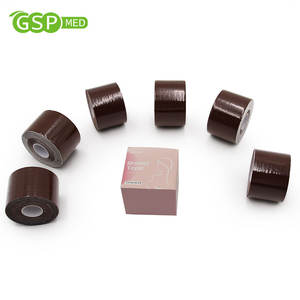 5cm * 5m Henkel <span class=keywords><strong>colle</strong></span> Boob bande pour femmes <span class=keywords><strong>noir</strong></span> brun peau adhésif poitrine ascenseur bande avec mamelon couverture coton respirant Boob bande - Product Image 4