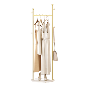 Porte-vêtements sur pied pour chambres, étagère de rangement domestique, rangement simple pour vêtements <span class=keywords><strong>et</strong></span> chapeaux, design marbre, populaire en ligne - Product Image 4