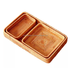 Bandejas Rectangulares de Ratán Wintop de Alta Calidad, Ecológicas y Duraderas, para Servir, Decorar y Almacenar en la Cocina, Decoración de Vietnam - Product Image 2