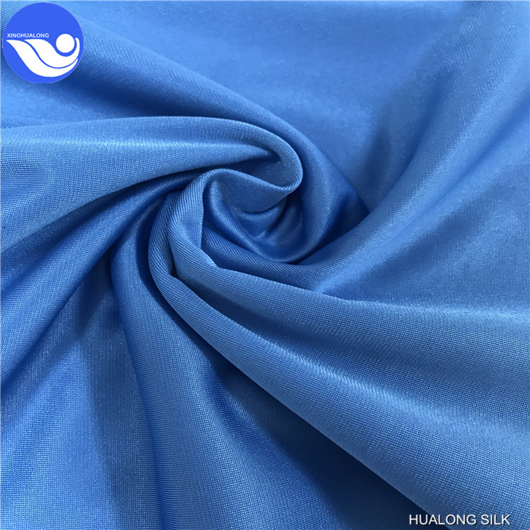 100% полиэстер, суперблестящая ткань, однотонная трикотажная ткань