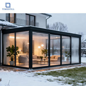 Yalıtımlı alüminyum çerçeve ile dört mevsim cam Sunroom | Zarif açık yaşam alanı - Product Image 5