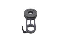 Accessoires de caméra QFYS Flat Probe Mitchell 4 voies (aluminium noir + argent réutilisable) pour studio photo et vidéo